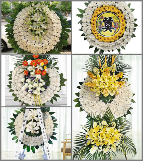 山东青岛平度市东阁街道水石埠村花圈速递